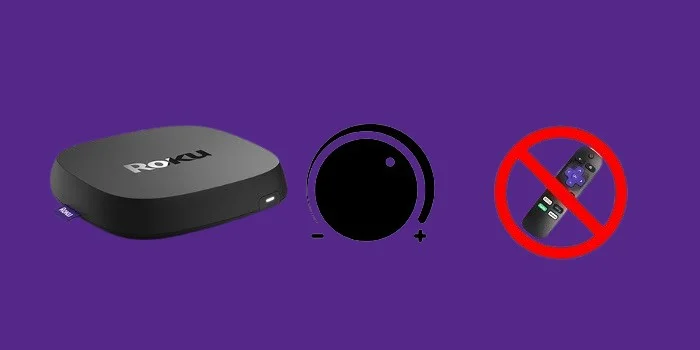 how to roku volume up or down without a remote