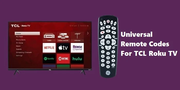 universal remote codes for TCL Roku TV